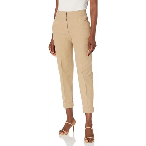 Club Monaco Pants - CLUB MONACO Textured Slim Trousers Camel NWT Size 8